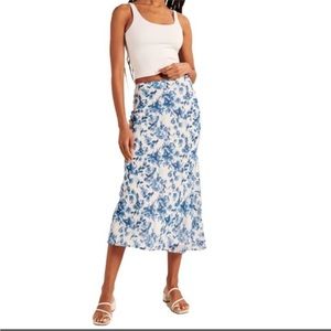 Abercrombie Florial blue midi